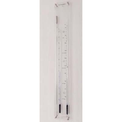 BC Plexiglas contra-barometer met glas ervoor